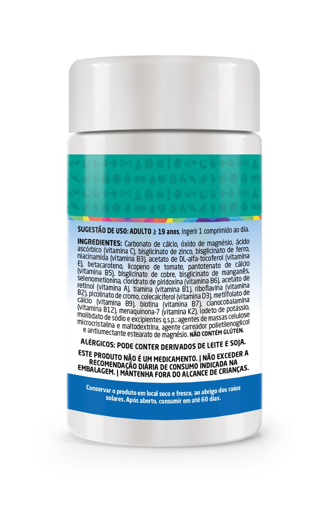 Multivitaminico MultiVit A-Z Homem 60 Comprimidos - Uvits | Amazon